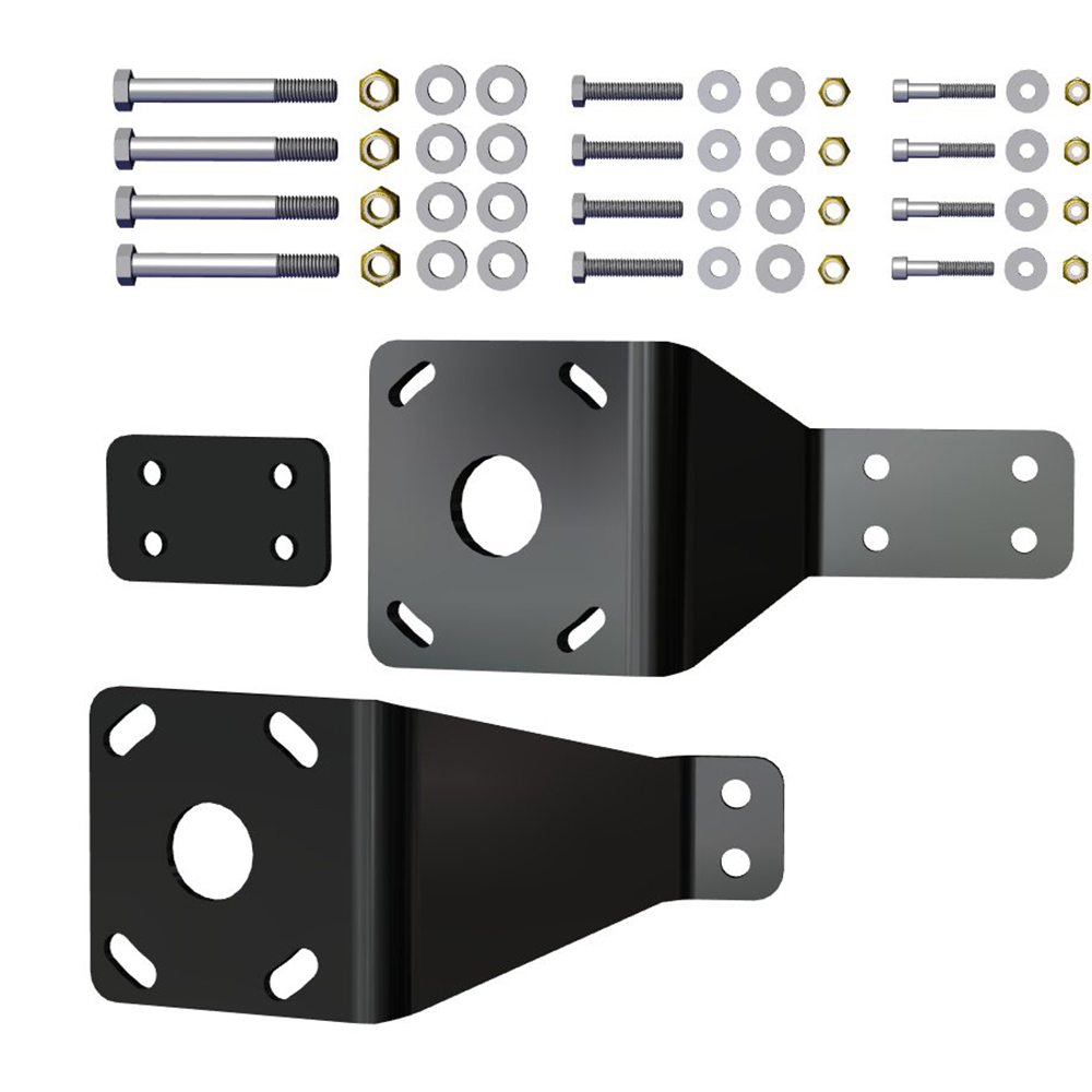 Power-Pole Transom Braced Kit Universal — Black
