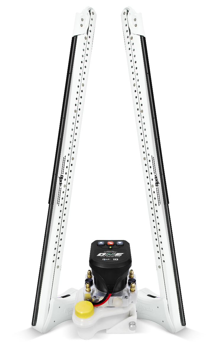 Power-Pole Blade Edition — ONE pump - Dual Blade Package, 10ft, White