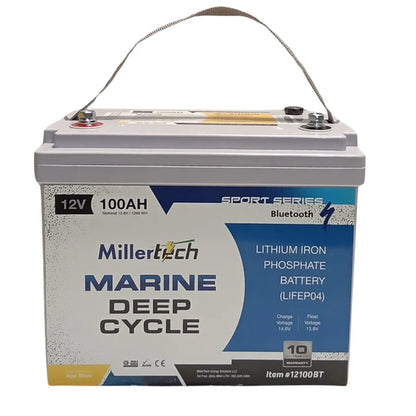 12V 100AH Sport Series Lithium Group Size 24 Bluetooth Battery