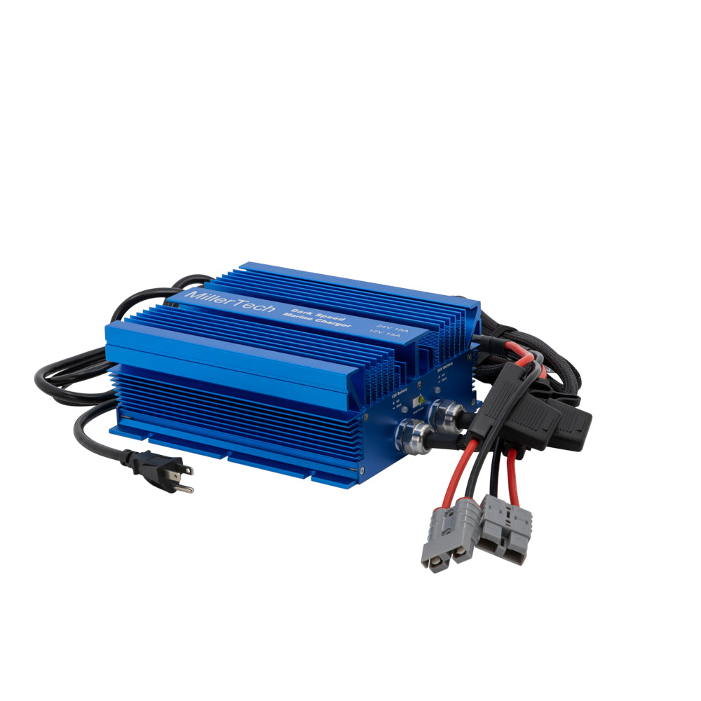 MillerTech Dark Speed "On The Run" Dual Bank 12V/24V LiFePO4 Battery Charger (DS24)