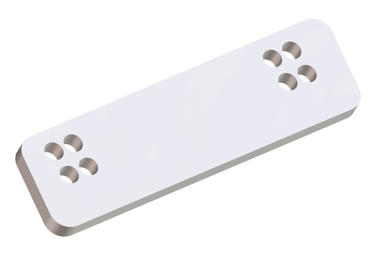 Power-Pole Side Spacer For Bob's Machine Jack Plate — White