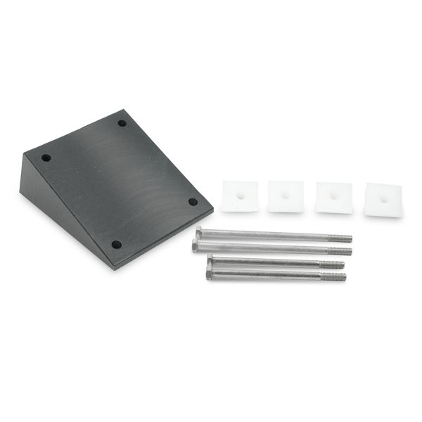 Power-Pole Transom Wedge Kit Vertical 22 Degree — Black