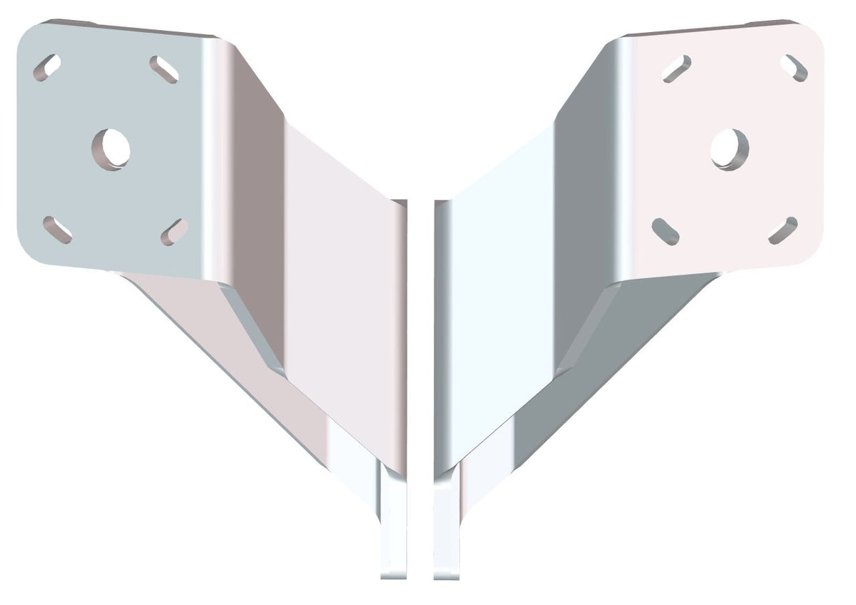 Power-Pole Dual Braced Kit S-2-8 — White