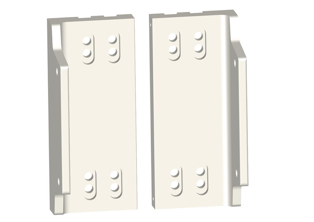 Power-Pole Dual Side-Mount Adapters For All Outboards — White
