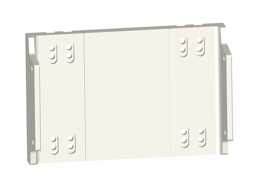 Power-Pole MtoS Dual Verado w/ Back Plate — White