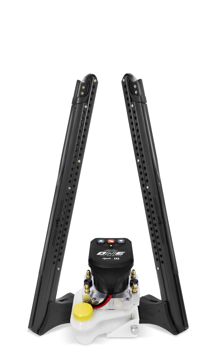 Power-Pole Blade Edition — ONE pump - Dual Blade Package, 8ft, Matte Black