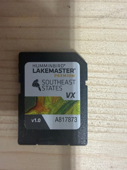 Actual used Humminbird LakeMaster Premium Southeast States VX v1.0 card